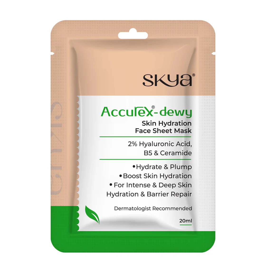 accurexdewymaskfrount ACCUREX - Mască facială hidratantă - imagine 1