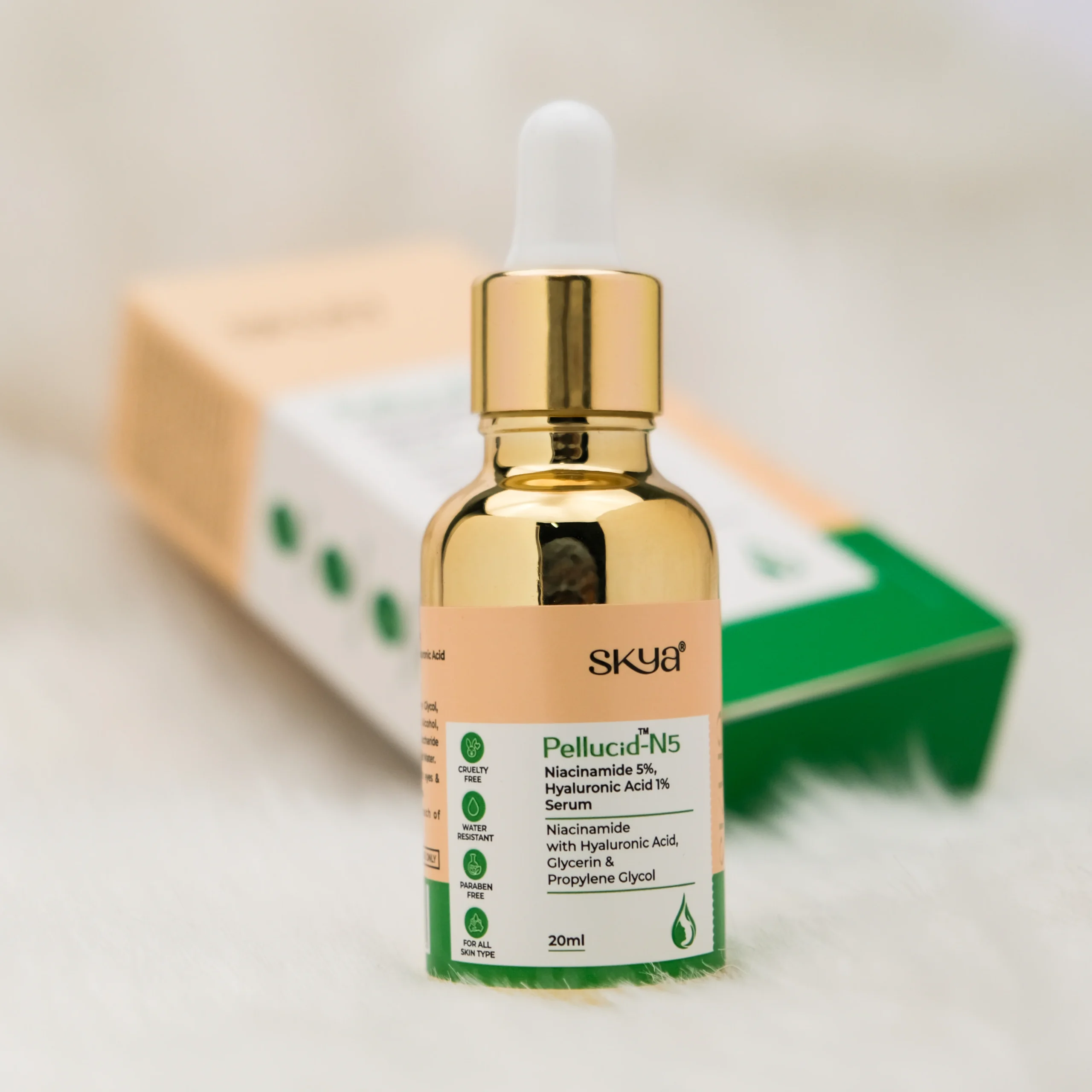 ACSF3458_1 PELLUCID-N5 Ser cu Niacinamidă 5% și Acid hialuronic 1% - imagine 1